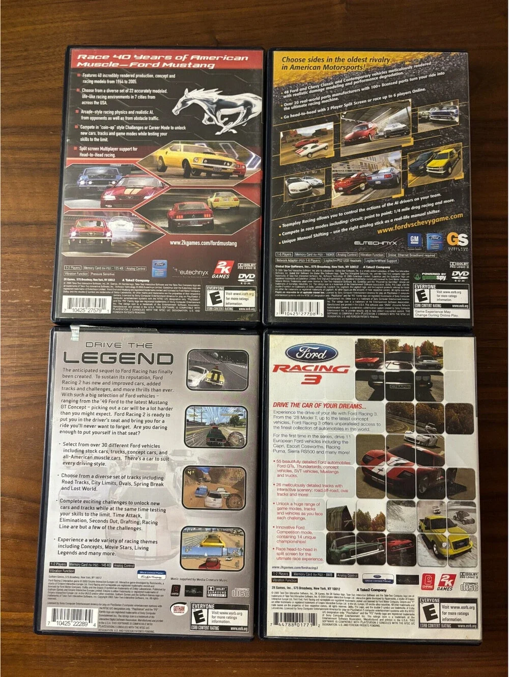 Ford Racing Playstation Bundle of 4